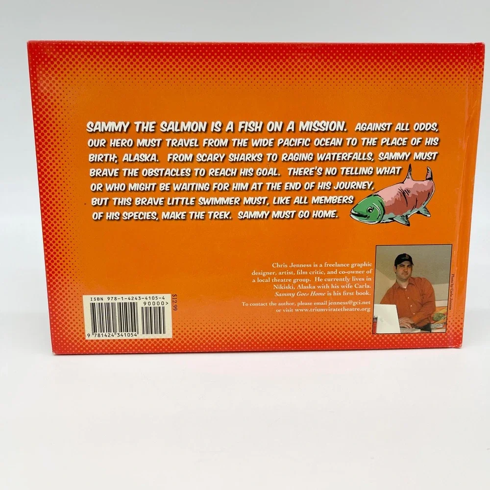 Sammy Goes Home Chris Jenness Signed Childrens Book Hardcover Alaska Nature